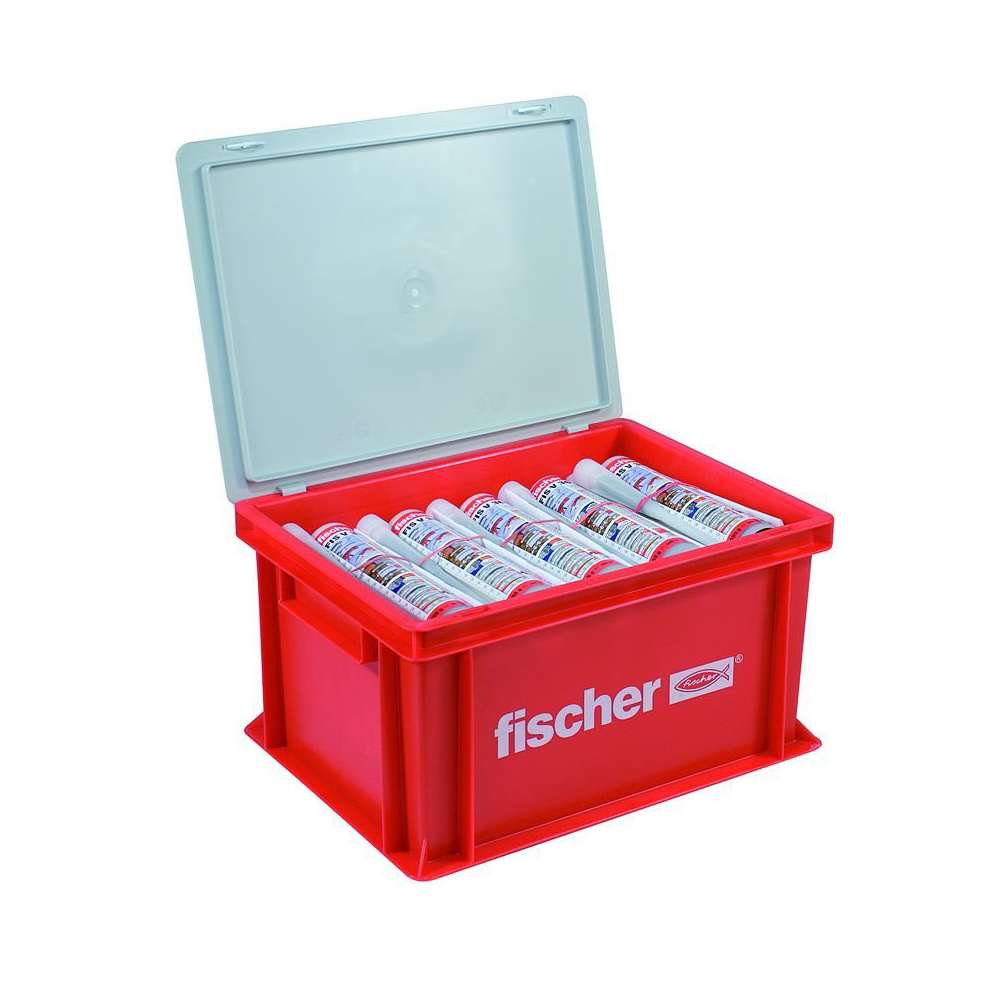 Fischer 20x chemické malty FIS VL 300 T v montážny box Fischer HWK 538589