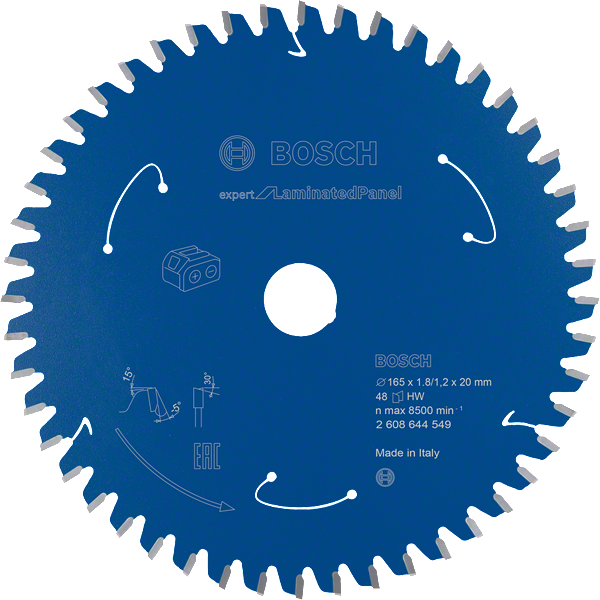 Pílový kotúč Bosch Expert for LaminatedPanel 165x1,8/1,2x20 T48 2608644549