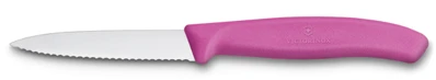 Kuchynský nôž Victorinox SwissClassic zubkovaná čepeľ 8cm 6.7636.L115 ružový