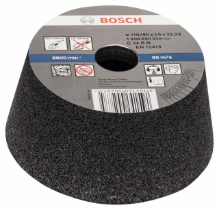 Bosch Kónická brúsna miska - na kameň/betón 90 mm, 110 mm, 55 mm, 24 1ks 1608600239