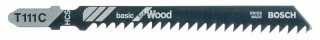 Bosch Pílový list do priamočiarych píl T 111 C Basic for Wood 5ks 2608630033