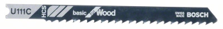 Bosch Pílový list do priamočiarych píl U 111 C Basic for Wood 3ks 2608630566
