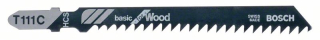 Bosch Pílový list do priamočiarych píl T 111 C Basic for Wood 3ks 2608630808
