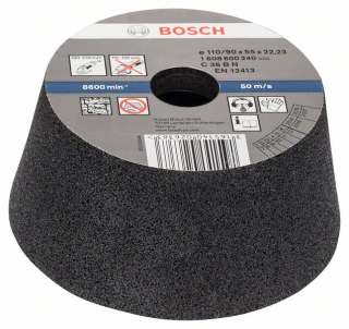 Bosch Kónická brúsna miska - na kameň/betón 90 mm, 110 mm, 55 mm, 36 1ks 1608600240