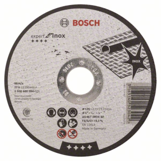 Bosch Rovný rezací kotúč Expert for Inox AS 46 T INOX BF, 125 mm, 2,0 mm 1ks 2608600094