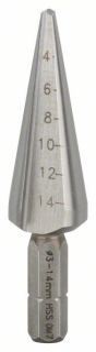 Bosch Vrták do plechu, šesťhranná stopka 3-14 mm, 60 mm, 1/4" 1ks 2608597522