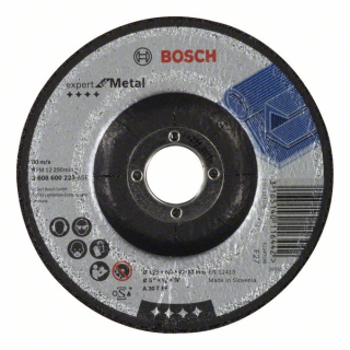 Bosch Obrusovací kotúč s prelisom Expert for Metal A 30 T BF, 125 mm, 6,0 mm 1ks 2608600223