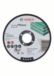 Rovný rezací kotúč Bosch Expert for Stone C 24 R BF, 115x2,5 mm 2608600320