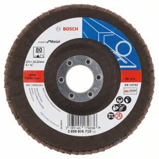 Bosch Fibrový brúsny kotúč X551, Expert for Metal D = 125 mm; G = 80, uhlový 1ks 2608606718
