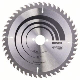 Bosch Pílový kotúč Optiline Wood 230 x 30 x 2,8 mm, 48 1ks 2608640629