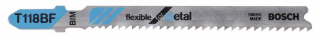 Bosch Pílový list do priamočiarej píly T 118 BF Flexible for Metal 3ks 2608636232