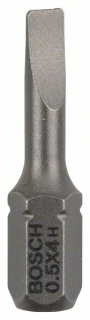 Bosch Skrutkovací hrot Extra Hart S 0,5x4,0, 25 mm 3ks 2607001457