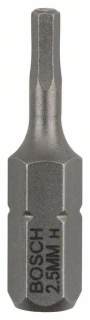 Bosch Skrutkovací hrot Extra Hart HEX 2,5, 25 mm 3ks 2607001720