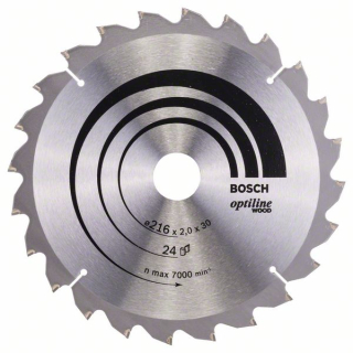 Bosch Pílový kotúč Optiline Wood 216 x 30 x 2,0 mm, 24 1ks 2608640431