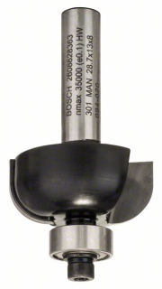 Žliabkovacia fréza s vodiacim ložiskom Bosch R=8mm 2608628363