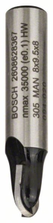 Žliabkovacia fréza Bosch R=4mm 2608628367