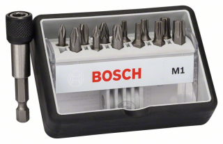 Bosch 12+1-dielna súprava skrutkovacích hrotov Robust Line M Extra Hart 25 mm, 12+1-dielna súprava 1ks 2607002563