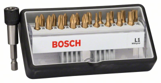 Bosch 18+1-dielna súprava skrutkovacích hrotov Robust Line L Max Grip 25 mm, 18+1-dielna súprava 1ks 2607002581