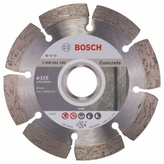 Bosch Diamantový rezací kotúč Standard for Concrete 115 x 22,23 x 1,6 x 10 mm 1ks 2608602196