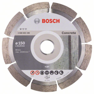 Bosch Diamantový rezací kotúč Standard for Concrete 150 x 22,23 x 2 x 10 mm 1ks 2608602198