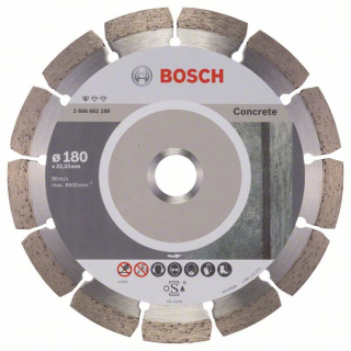Bosch Diamantový rezací kotúč Standard for Concrete 180 x 22,23 x 2 x 10 mm 1ks 2608602199
