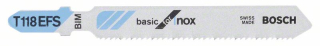 Bosch Pílový list do priamočiarych píl T 118 EFS Basic for Inox 5ks 2608636497