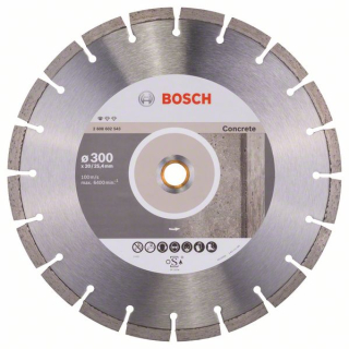Bosch Diamantový rezací kotúč Standard for Concrete 300 x 20/25,40 x 2,8 x 10 mm 1ks 2608602543