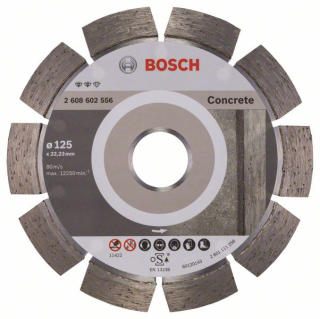 Bosch Diamantový rezací kotúč Expert for Concrete 125 x 22,23 x 2,2 x 12 mm 1ks 2608602556