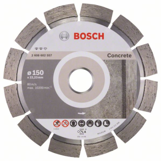 Bosch Diamantový rezací kotúč Expert for Concrete 150 x 22,23 x 2,4 x 12 mm 1ks 2608602557