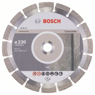 Bosch Diamantový rezací kotúč Expert for Concrete 230 x 22,23 x 2,4 x 12 mm 1ks 2608602559