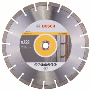 Bosch Diamantový rezací kotúč Expert for Universal 300 x 20/25,40 x 2,8 x 12 mm 1ks 2608602570