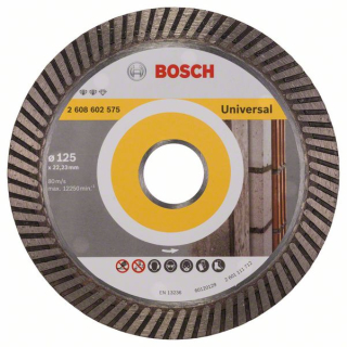 Bosch Diamantový rezací kotúč Expert for Universal Turbo 125 x 22,23 x 2,2 x 12 mm 1ks 2608602575