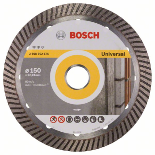 Bosch Diamantový rezací kotúč Expert for Universal Turbo 150 x 22,23 x 2,2 x 12 mm 1ks 2608602576