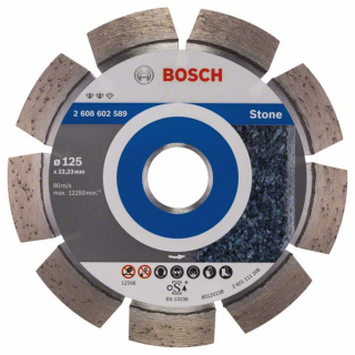 Bosch Diamantový rezací kotúč Expert for Stone 125 x 22,23 x 2,2 x 12 mm 1ks 2608602589