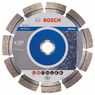 Bosch Diamantový rezací kotúč Expert for Stone 180 x 22,23 x 2,4 x 12 mm 1ks 2608602591