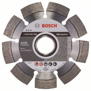 Bosch Diamantový rezací kotúč Expert for Abrasive 115 x 22,23 x 2,2 x 12 mm 1ks 2608602606
