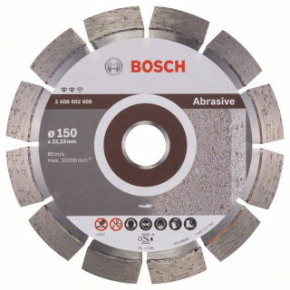 Bosch Diamantový rezací kotúč Expert for Abrasive 150 x 22,23 x 2,4 x 12 mm 1ks 2608602608