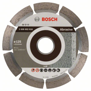 Bosch Diamantový rezací kotúč Standard for Abrasive 125 x 22,23 x 6 x 7 mm 1ks 2608602616