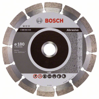 Bosch Diamantový rezací kotúč Standard for Abrasive 180 x 22,23 x 2 x 10 mm 1ks 2608602618