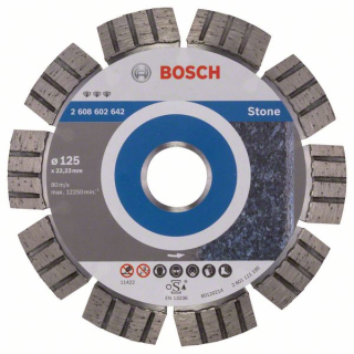 Bosch Diamantový rezací kotúč Best for Stone 125 x 22,23 x 2,2 x 12 mm 1ks 2608602642