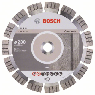 Bosch Diamantový rezací kotúč Best for Concrete 230 x 22,23 x 2,4 x 15 mm 1ks 2608602655