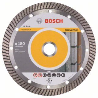 Bosch Diamantový rezací kotúč Best for Universal Turbo 180 x 22,23 x 2,5 x 12 mm 1ks 2608602674