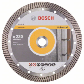 Bosch Diamantový rezací kotúč Best for Universal Turbo 230 x 22,23 x 2,5 x 15 mm 1ks 2608602675