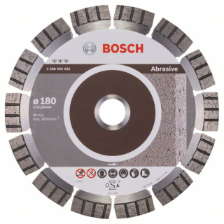 Bosch Diamantový rezací kotúč Best for Abrasive 180 x 22,23 x 2,4 x 12 mm 1ks 2608602682