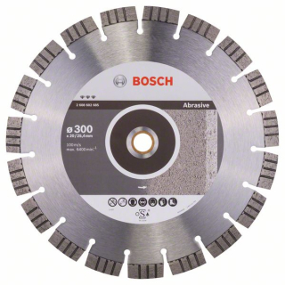 Bosch Diamantový rezací kotúč Best for Abrasive 300 x 20,00+25,40 x 2,8 x 15 mm 1ks 2608602685