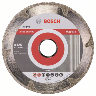 Bosch Diamantový rezací kotúč Best for Marble 125 x 22,23 x 2,2 x 3 mm 1ks 2608602690