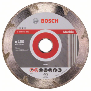 Bosch Diamantový rezací kotúč Best for Marble 150 x 22,23 x 2,2 x 3 mm 1ks 2608602691