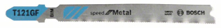 Bosch Pílový list do priamočiarej píly T 121 GF Speed for Metal 5ks 2608636696