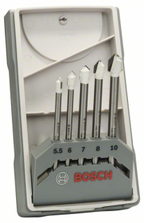 Bosch 5-dielna súprava vrtákov na obkladačky CYL-9 Ceramic 5,5; 6,0; 7,0; 8,0; 10,0 mm 5ks 2608587170