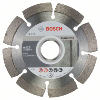 Bosch Diamantový rezací kotúč Standard for Concrete 115 x 22,23 x 1,6 x 10 mm 10ks 2608603239